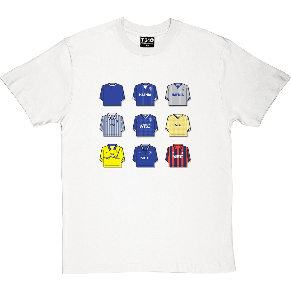 Everton Shirt History T-Shirt - Image 2