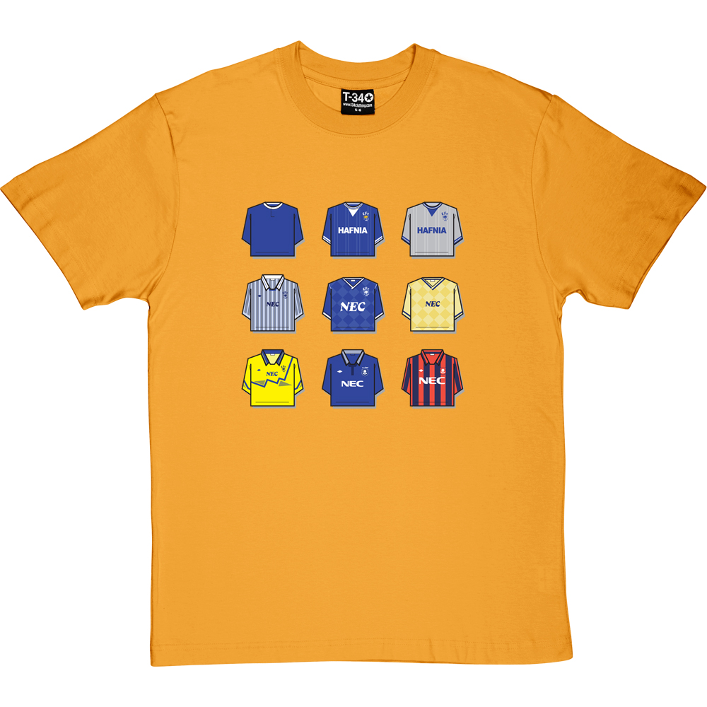 Everton Shirt History T-Shirt