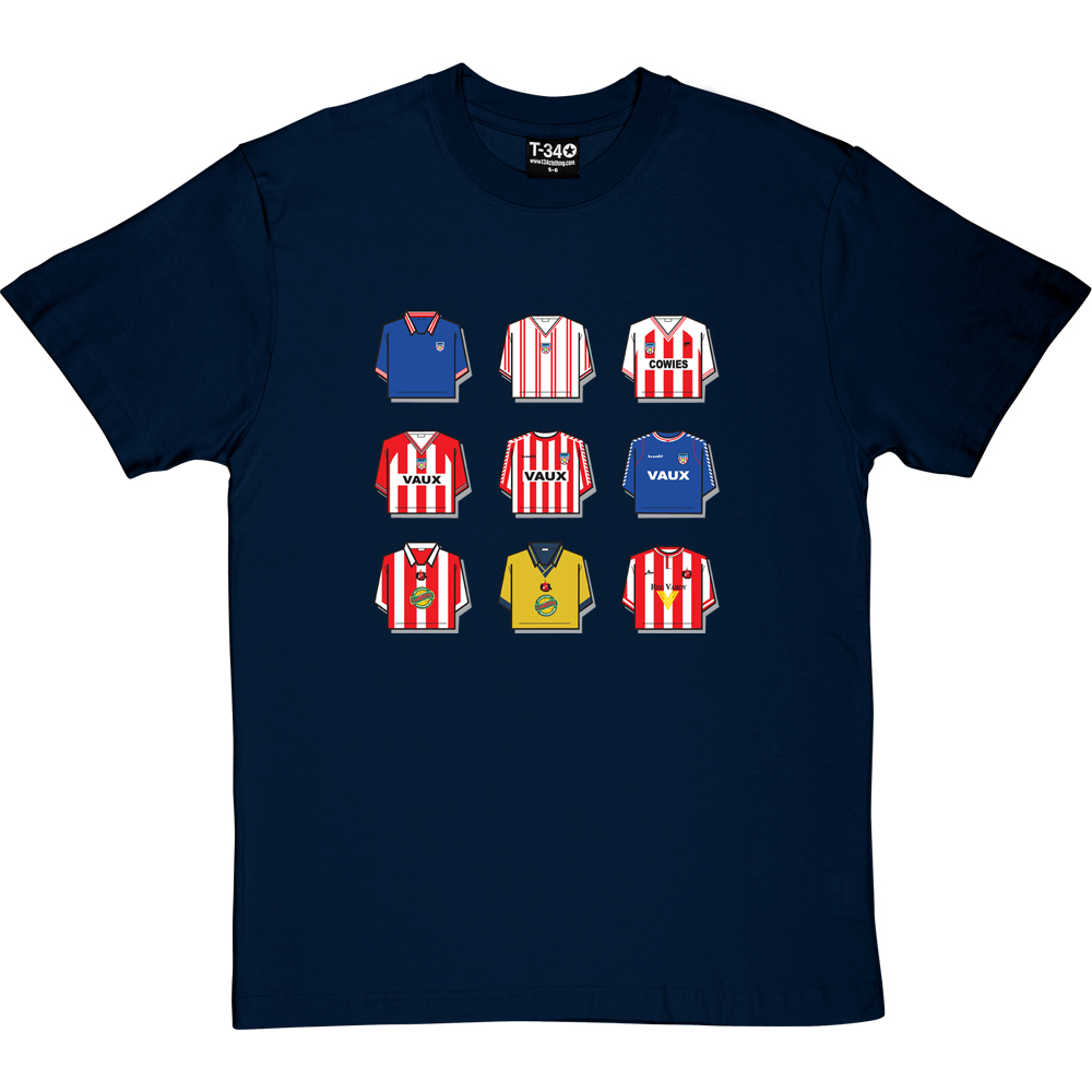 Sunderland Shirt History T-Shirt - Image 4