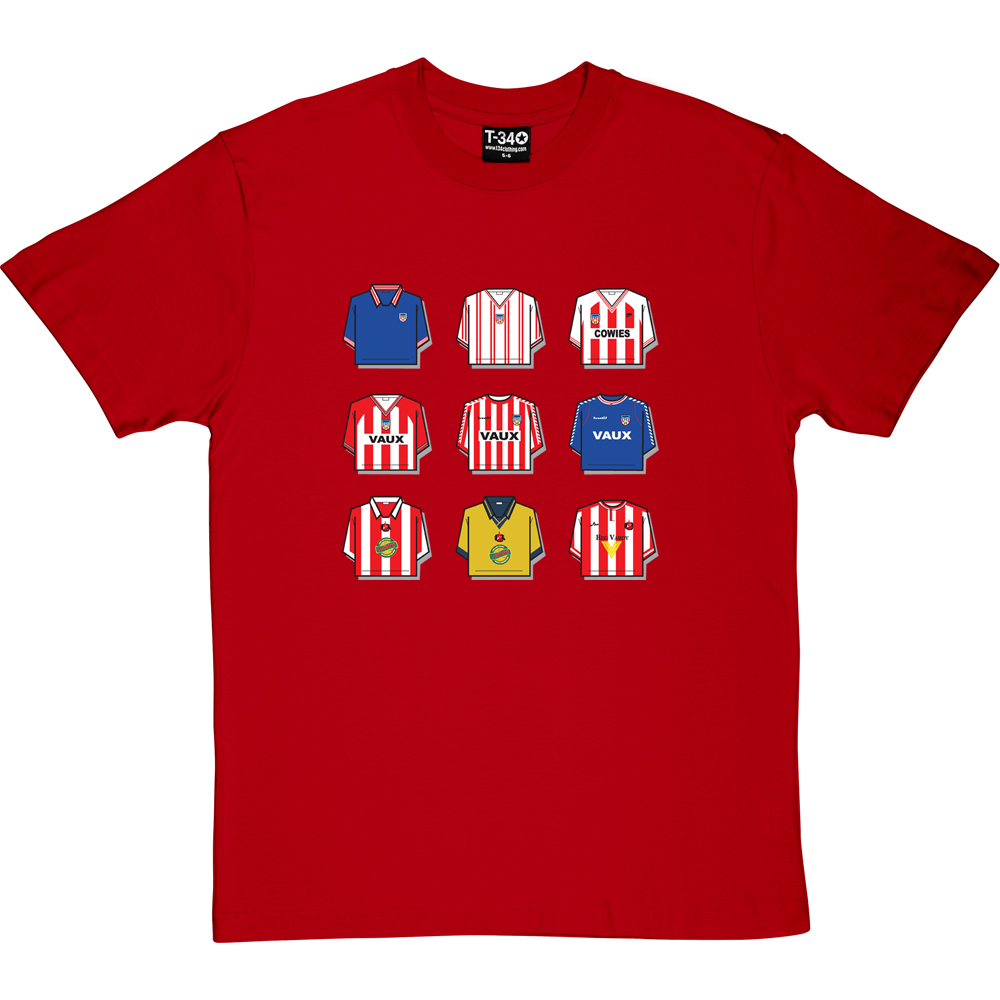 Sunderland Shirt History T-Shirt - Image 3