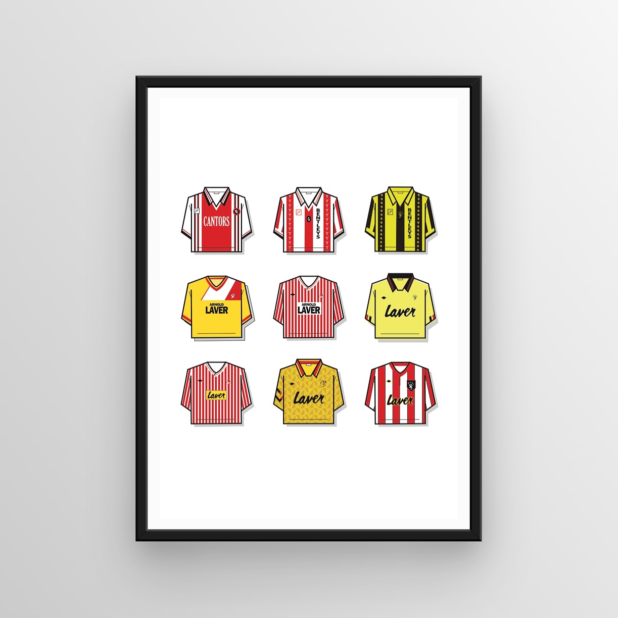 Sheffield United Shirt History Print