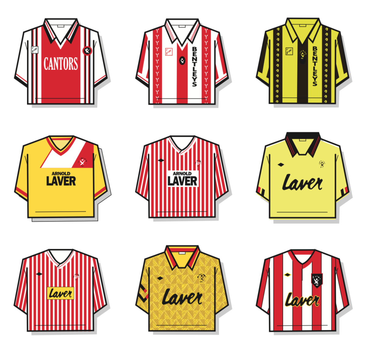 Sheffield United Shirt History T-Shirt - Image 2