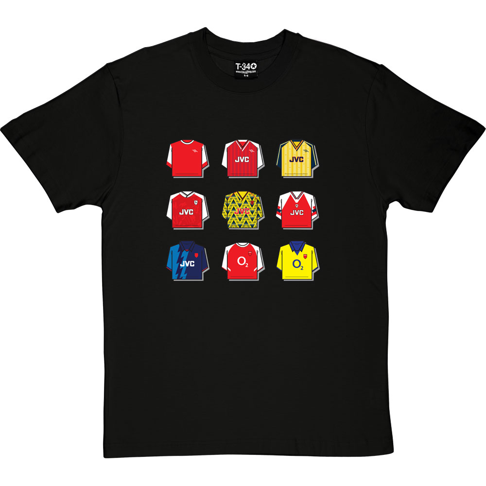 Arsenal Shirt History T-Shirt - Image 7