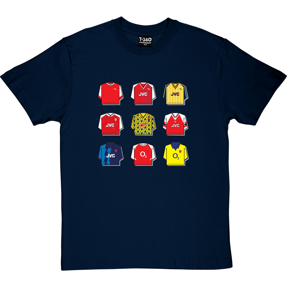 Arsenal Shirt History T-Shirt - Image 6