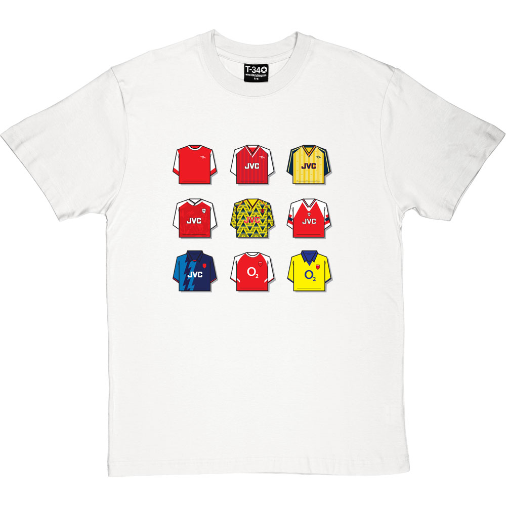 Arsenal Shirt History T-Shirt - Image 4