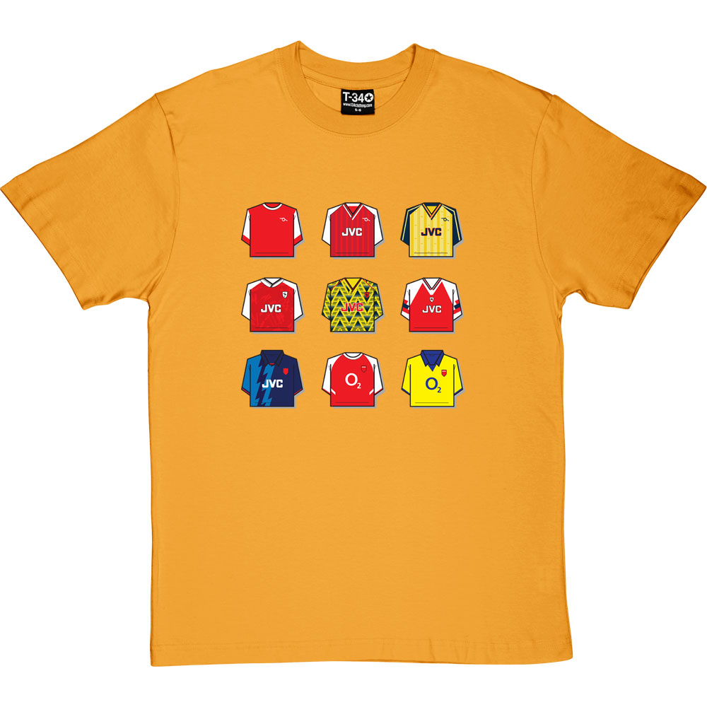 Arsenal Shirt History T-Shirt - Image 3