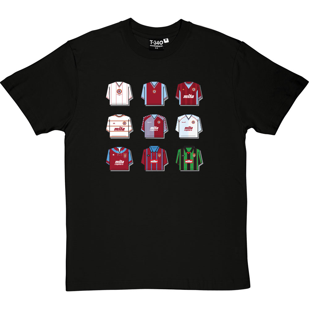 Aston Villa Shirt History T-Shirt - Image 6