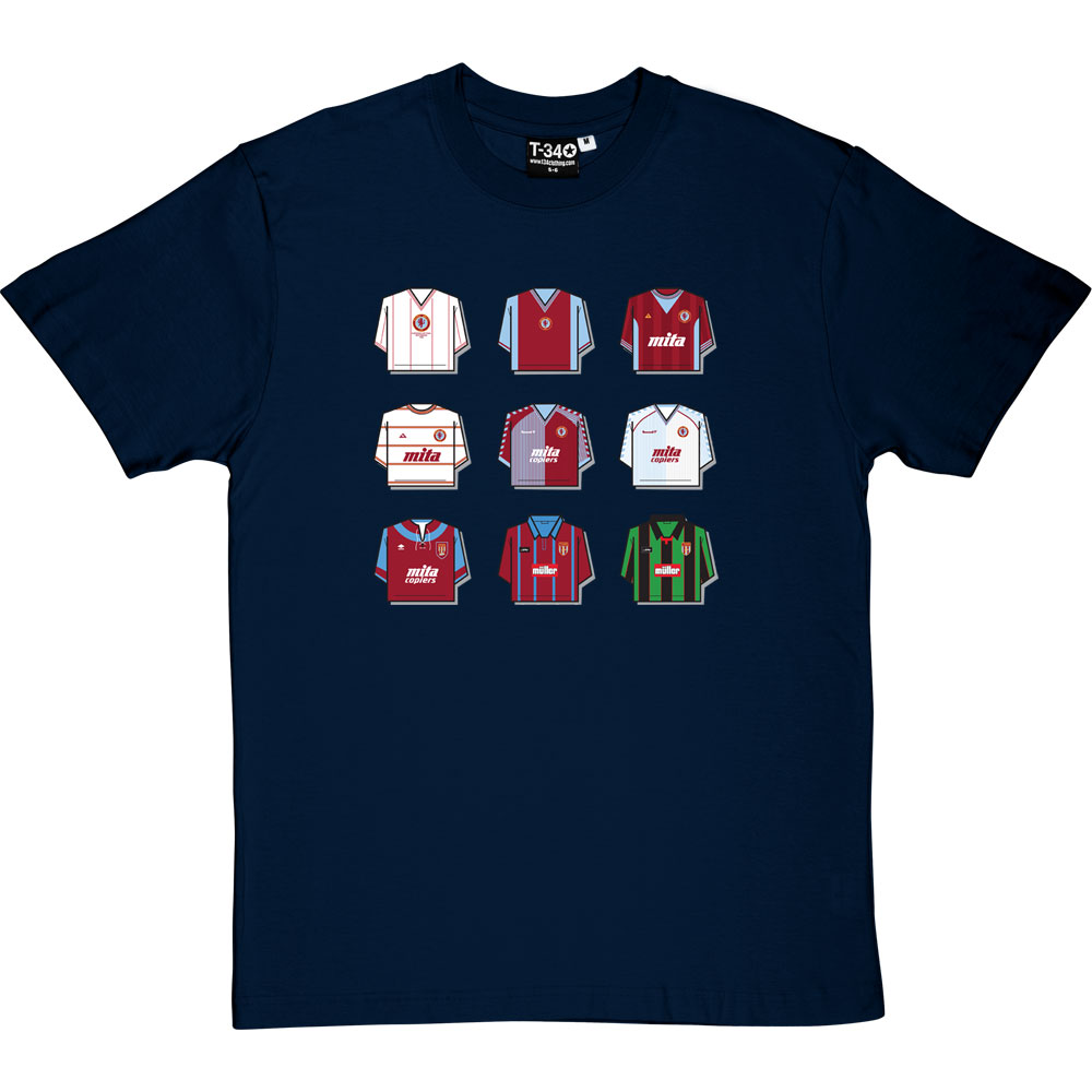 Aston Villa Shirt History T-Shirt