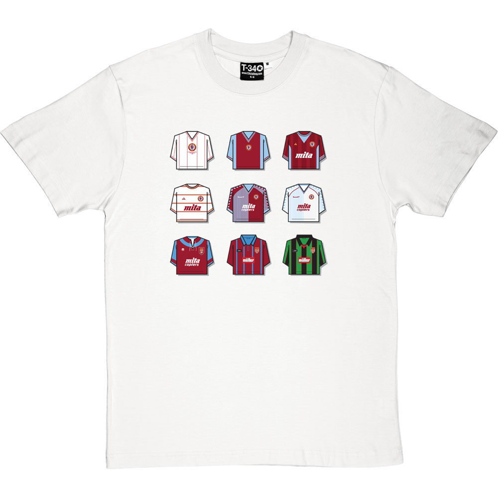 Aston Villa Shirt History T-Shirt - Image 4