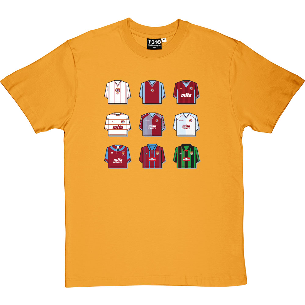 Aston Villa Shirt History T-Shirt - Image 5