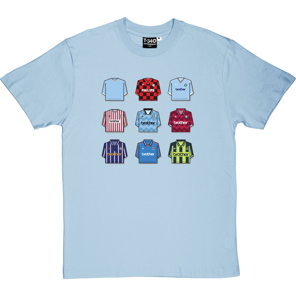 Manchester City Shirt History T-Shirt