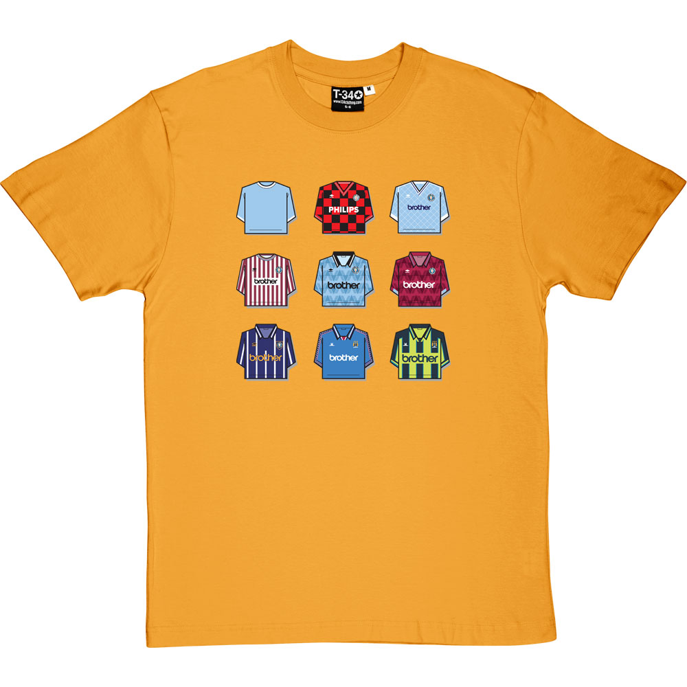 Manchester City Shirt History T-Shirt - Image 3
