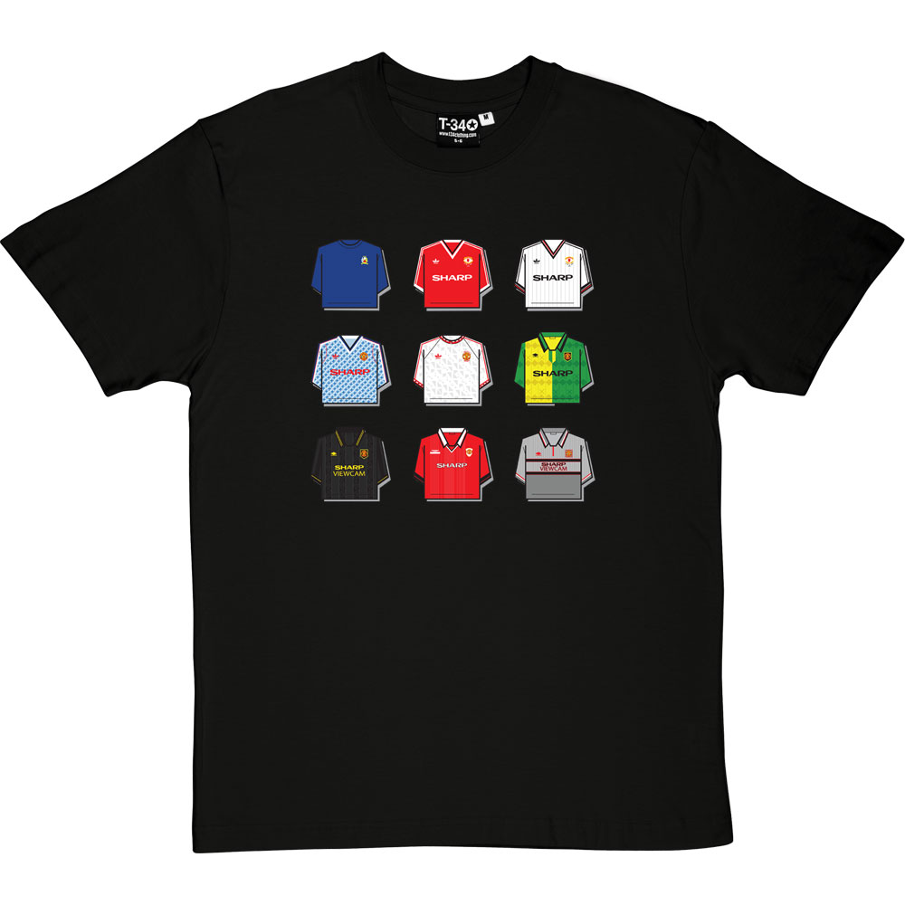 Manchester United Shirt History T-Shirt - Image 3