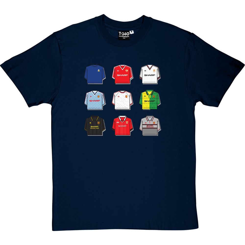 Manchester United Shirt History T-Shirt - Image 5