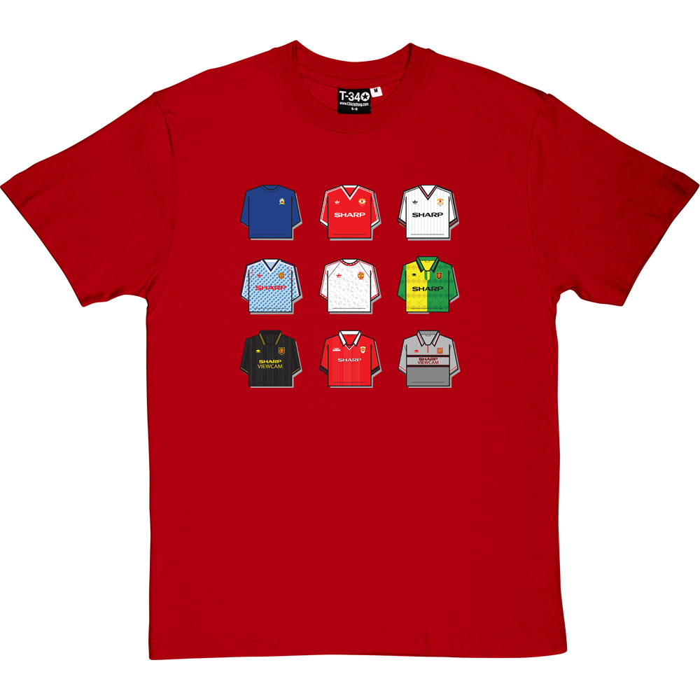 Manchester United Shirt History T-Shirt - Image 6