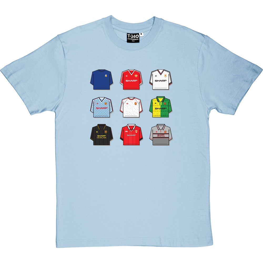 Manchester United Shirt History T-Shirt - Image 8