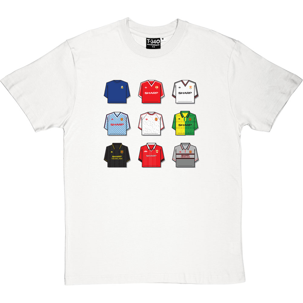 Manchester United Shirt History T-Shirt - Image 9