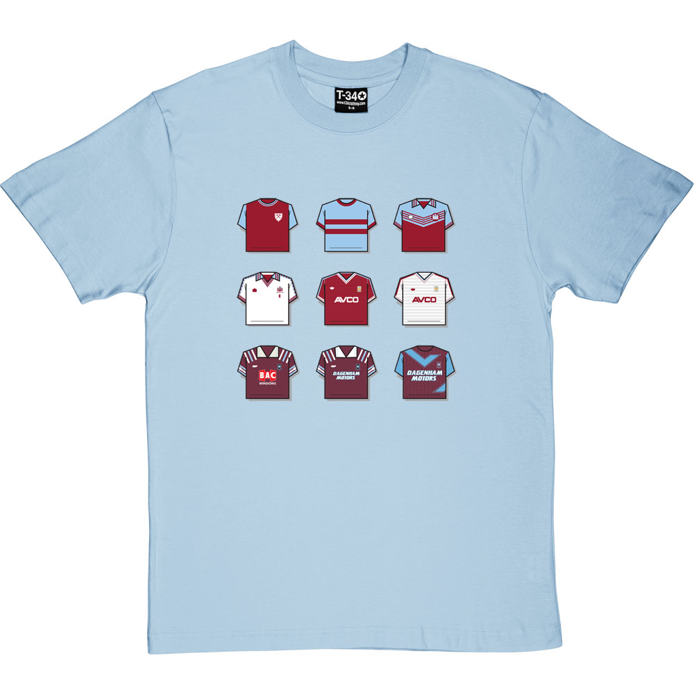 West Ham Shirt History T-Shirt